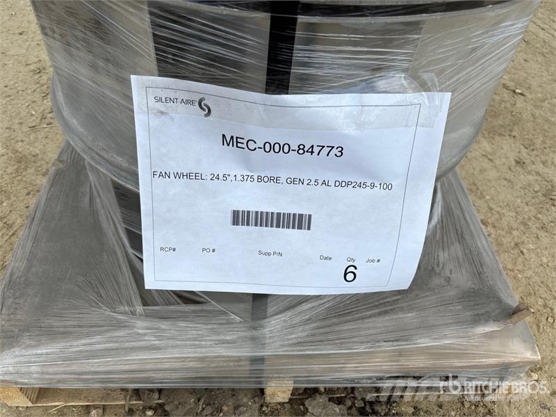  Quantity of Fan Wheels Компоненты строительной техники