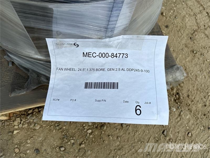  Quantity of Fan Wheels Компоненты строительной техники