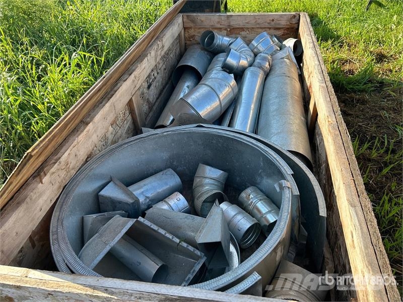  Quantity of Galvanized HVAC Ducting, Elbows, Reduc Kiti naudoti statybos komponentai