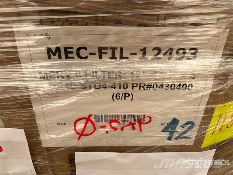 Quantity of Merv 8 Filters Компоненты строительной техники
