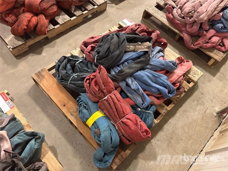  Quantity of Miscellaneous Round Sling أجزاء ومعدات رافعات