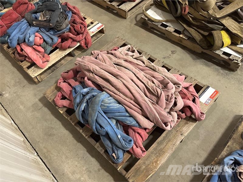  Quantity of Miscellaneous Round Sling أجزاء ومعدات رافعات