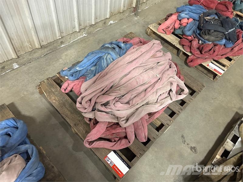  Quantity of Miscellaneous Round Sling أجزاء ومعدات رافعات