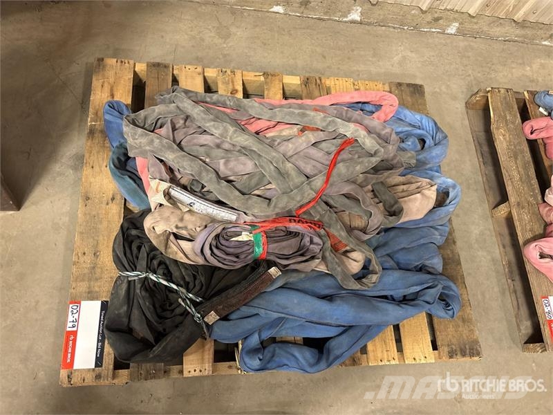  Quantity of Miscellaneous Round Sling أجزاء ومعدات رافعات