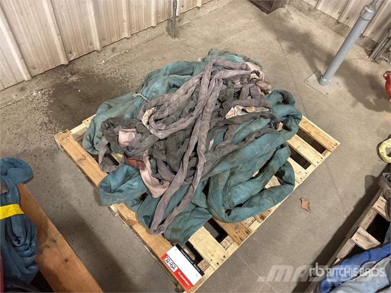  Quantity of Miscellaneous Round Sling أجزاء ومعدات رافعات