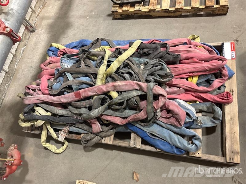  Quantity of Miscellaneous Round Sling أجزاء ومعدات رافعات