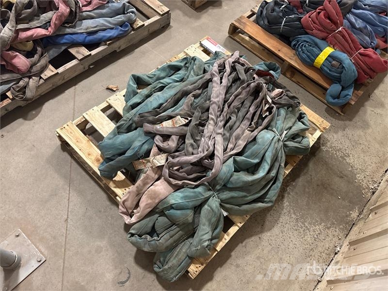  Quantity of Miscellaneous Round Sling أجزاء ومعدات رافعات