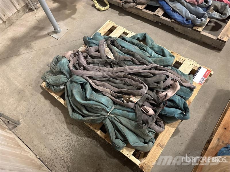  Quantity of Miscellaneous Round Sling أجزاء ومعدات رافعات