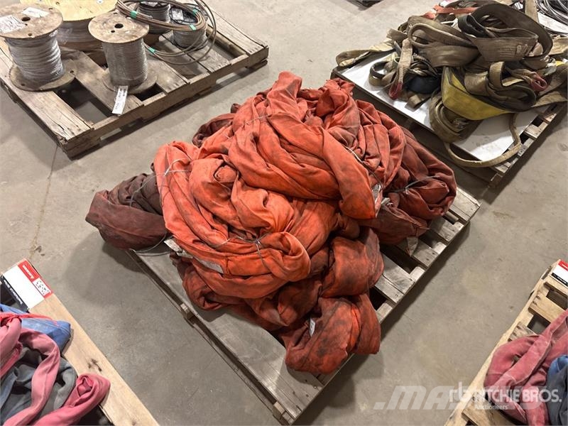  Quantity of Miscellaneous Round Sling أجزاء ومعدات رافعات