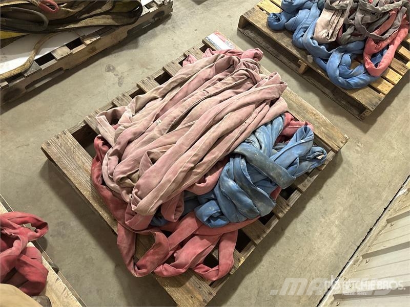  Quantity of Miscellaneous Round Sling أجزاء ومعدات رافعات