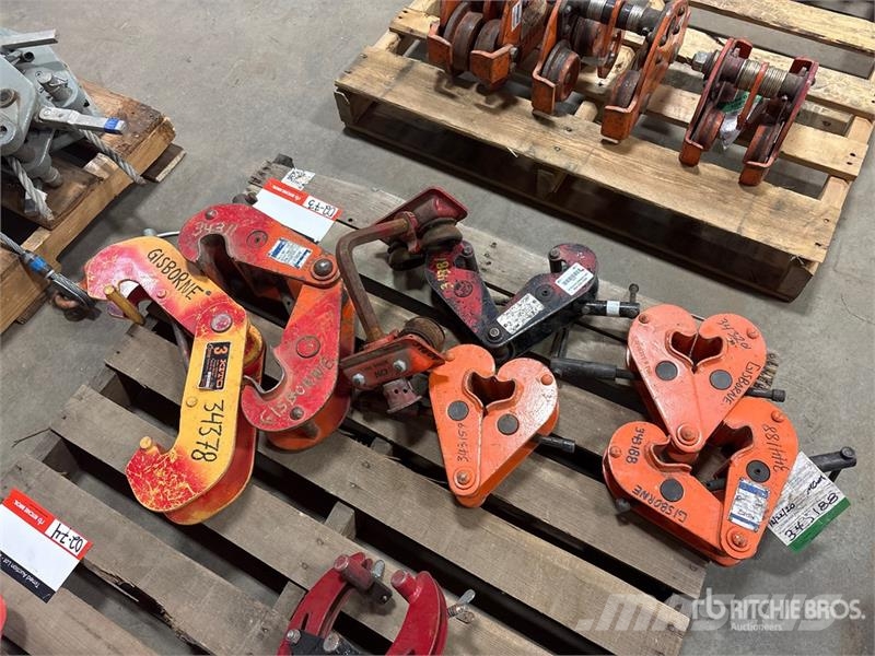  Quantity of Miscellaneous Beam Clamps Rigging أجزاء ومعدات رافعات