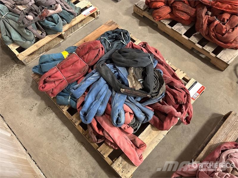  Quantity of Miscellaneous Round Sling أجزاء ومعدات رافعات