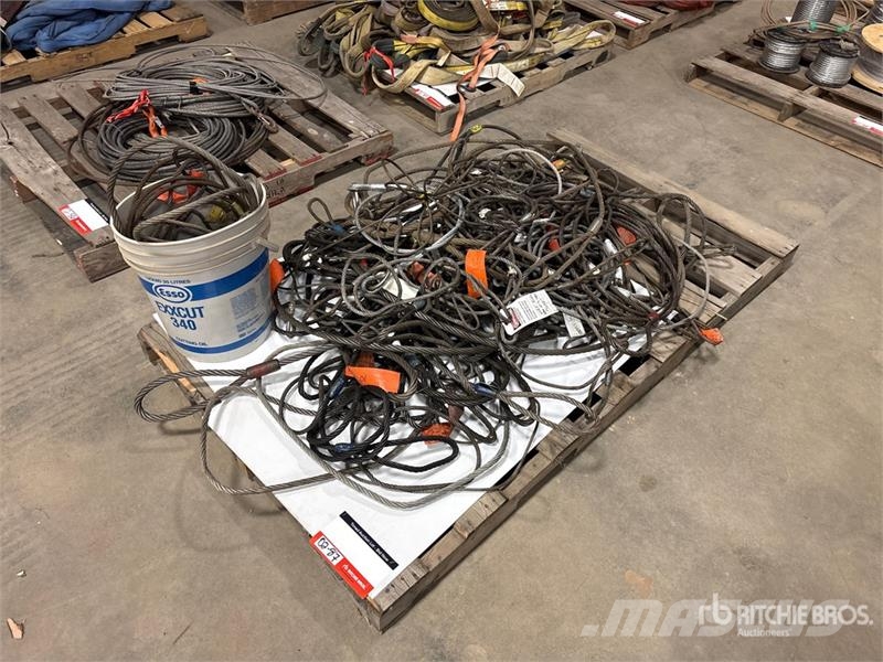  Quantity of Miscellaneous Eye & Eye Cable Sling أجزاء ومعدات رافعات