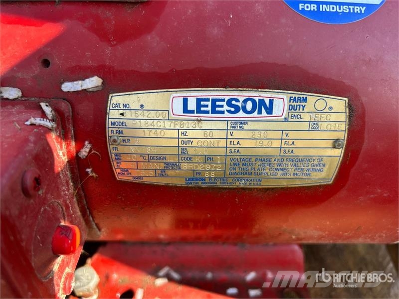 Quantity of Pumps, Electric Motor, Ratchet Straps, Drugi deli