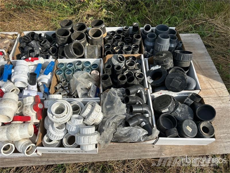 Quantity of PVC & Poly Irrigation Fittings and Val Ďalšie komponenty