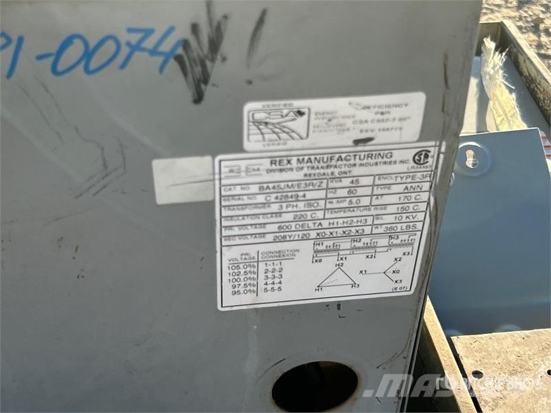 Quantity of Rex Manufacturing Transformer Breaker Entreprenør - Andet