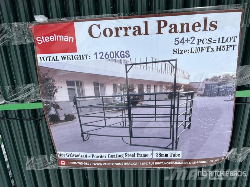 Quantity of Steelman 10 ft x 5 ft Livestock Panel ماكينات وملحقات مواش أخرى