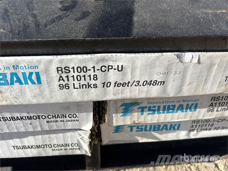 Quantity of Tsubaki RS100-1-CP-U Roller Chain Andre komponenter
