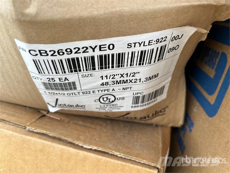  Quantity of Victaulic Miscellaneous Pipe Parts (Un معدات البناء - غير ذلك