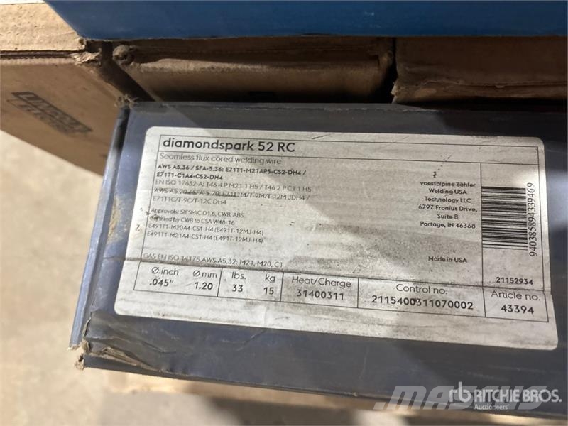 Quantity of Welding Rods, Welding Wire (Unused) Lauksaimniecība- Citi