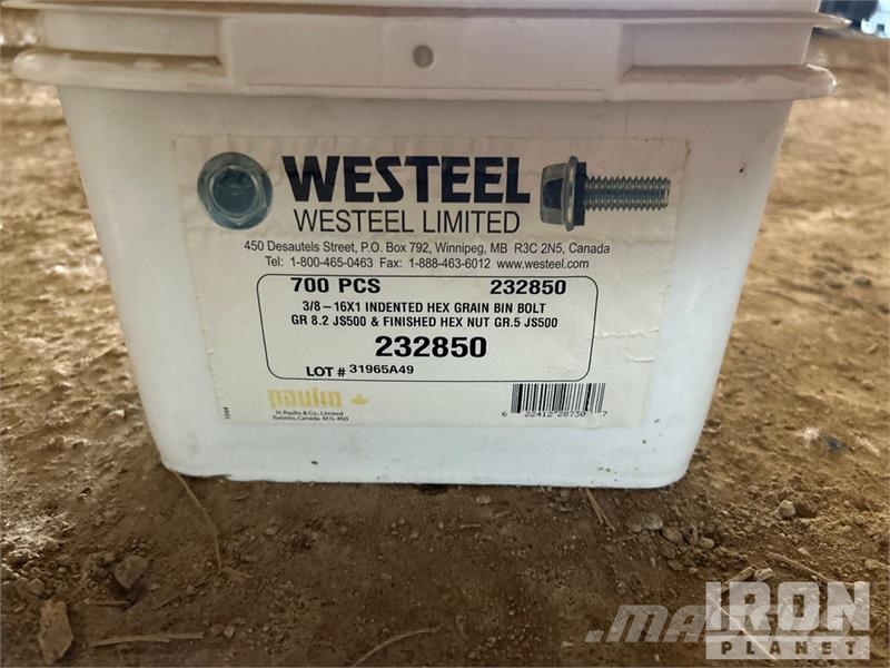 Quantity of Westeel 232850 3/8 - 16x1 Hex Grain Bi Andre komponenter