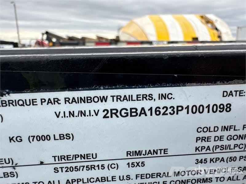 Rainbow 16 ft T/A Equipment Trailer Autonkuljetusperävaunut