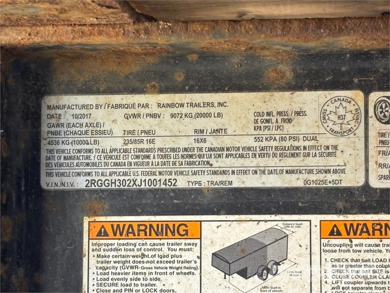 Rainbow 30 ft T/A Gooseneck Equipment Trailer Vehicle transport trailers