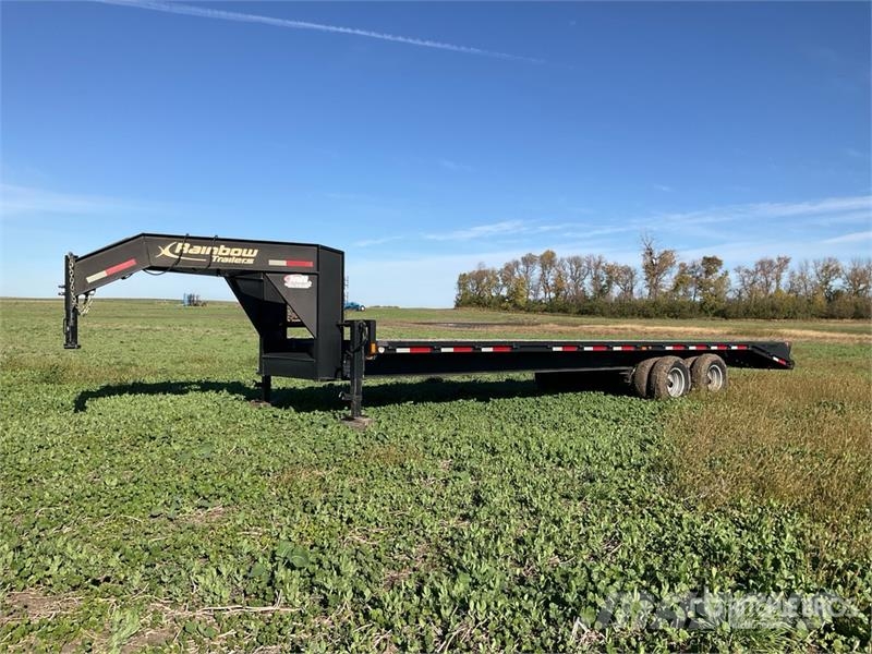 Rainbow Express 20000 lb 30 ft T/A Gooseneck Flatbed Trail مقطوروات مسطحة/مفصلية الجوانب