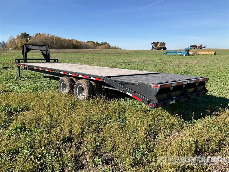 Rainbow Express 20000 lb 30 ft T/A Gooseneck Flatbed Trail مقطوروات مسطحة/مفصلية الجوانب