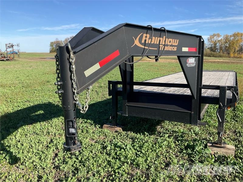 Rainbow Express 20000 lb 30 ft T/A Gooseneck Flatbed Trail مقطوروات مسطحة/مفصلية الجوانب