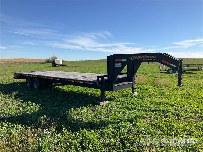Rainbow Express 20000 lb 30 ft T/A Gooseneck Flatbed Trail مقطوروات مسطحة/مفصلية الجوانب