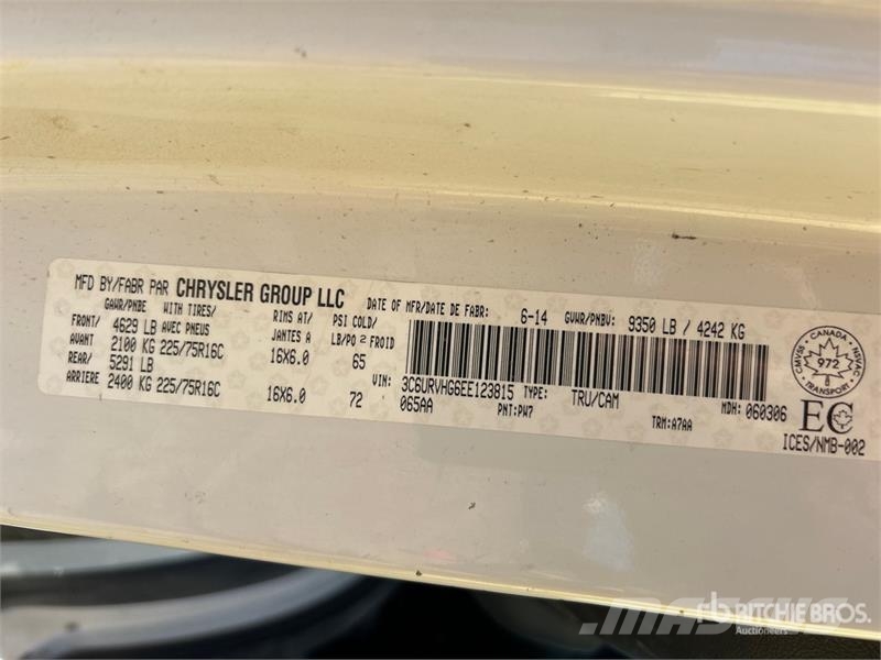 RAM ProMaster 3500 Cargo Van Gesloten bedrijfswagens