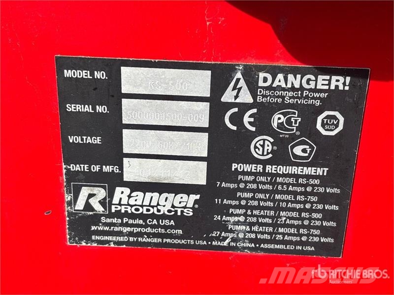 Ranger RS-500 Oil Dispenser Drugi deli