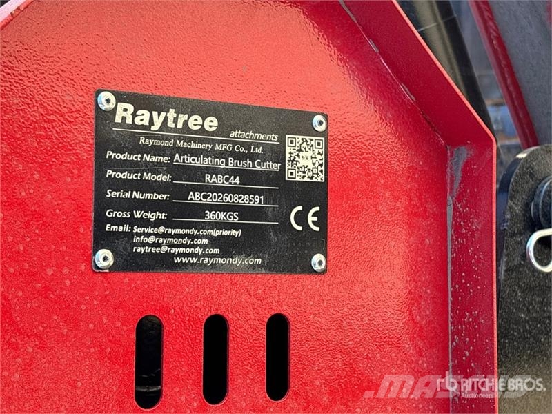  Raytree RABC44 44 in Articulating Skid Steer Brush ماكينات جز العشب