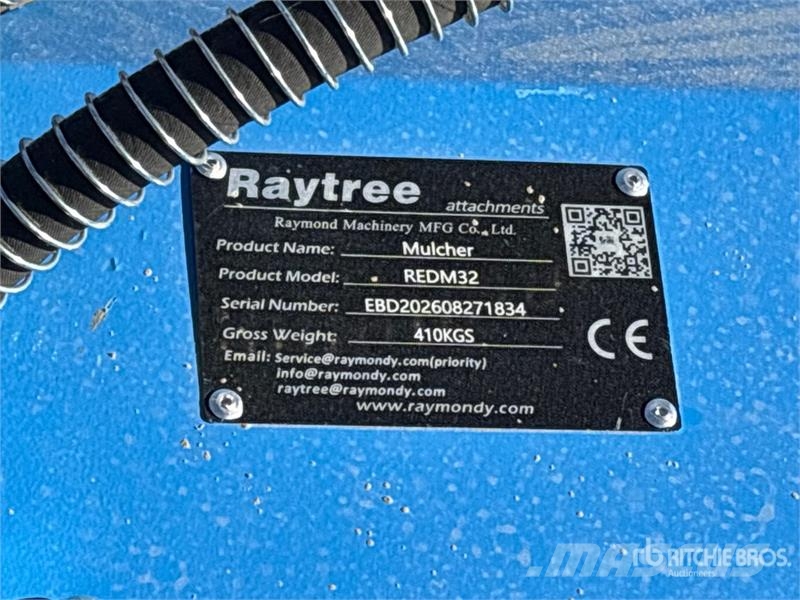 Raytree REDM32 32 in Excavator Drum Mulcher - Fits Citas sastāvdaļas