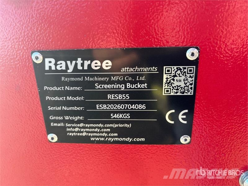 Raytree RESB55 55 in Excavator Screening Bucket - Cucharas separadoras