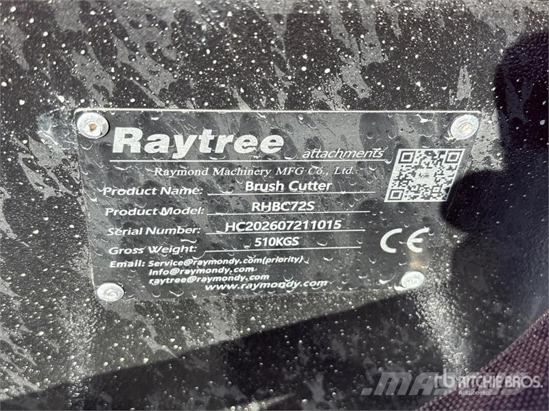 Raytree RHBC72S 72 in 4-Blade Skid Steer Brush Cut Cositori iarba pt montare/tractor