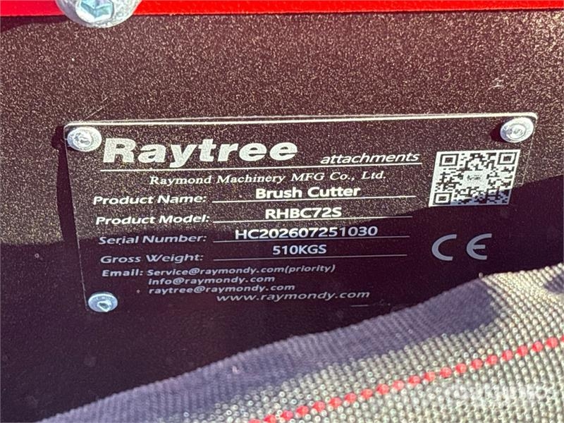  Raytree RHBC72S 72 in 4-Blade Skid Steer Brush Cut ماكينات جز العشب