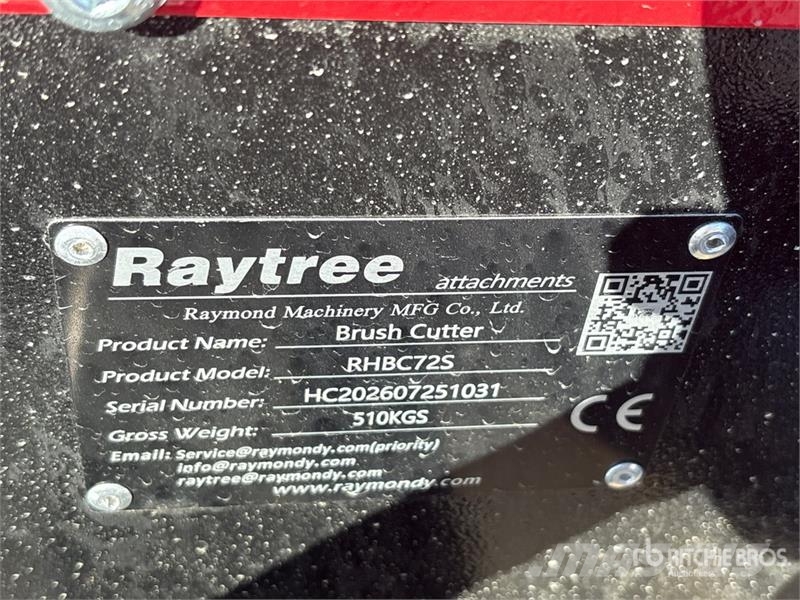 Raytree RHBC72S 72 in 4-Blade Skid Steer Brush Cut Cositori iarba pt montare/tractor