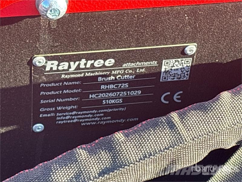  Raytree RHBC72S 72 in 4-Blade Skid Steer Brush Cut ماكينات جز العشب