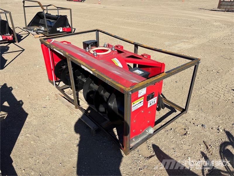  Raytree RHSB72 72 in Hydraulic Skid Steer Snowblow قاذفات الجليد