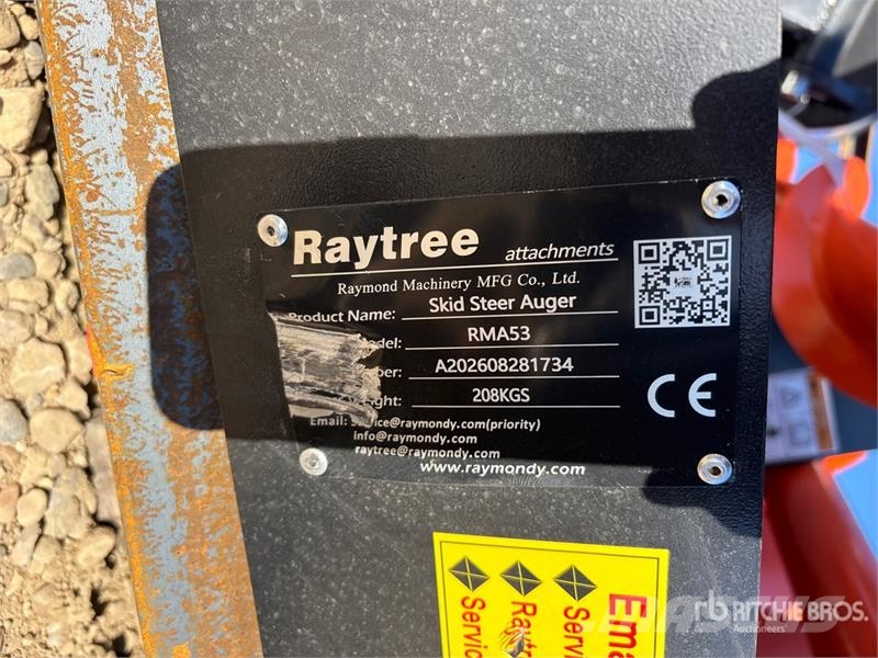 Raytree RMA42 Skid Steer Auger (Unused) Perfuradoras
