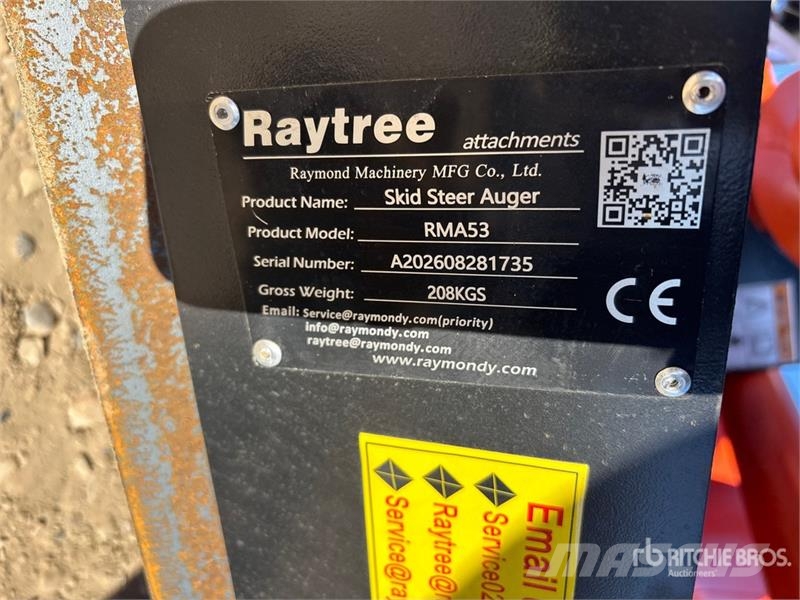 Raytree RMA42 Skid Steer Auger (Unused) Perfuradoras