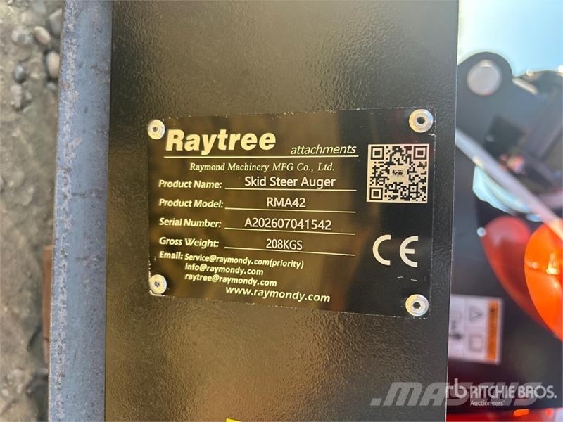 Raytree RMA42 Skid Steer Auger (Unused) Borrar