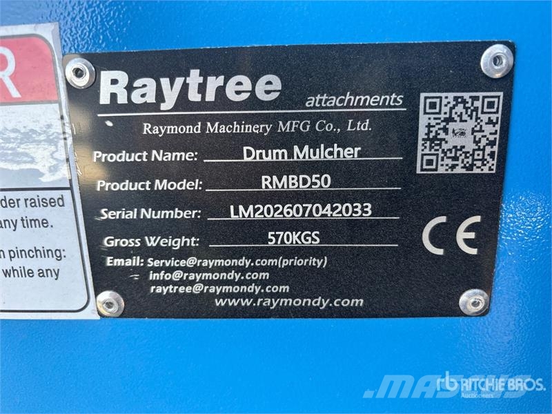 Raytree RMBD50 50 in Drum Skid Steer Mulcher (Unus Metsamultšerid