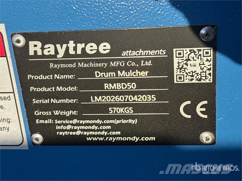 Raytree RMBD50 50 in Drum Skid Steer Mulcher (Unus Metsamultšerid