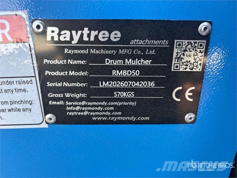 Raytree RMBD50 50 in Drum Skid Steer Mulcher (Unus Metsamultšerid