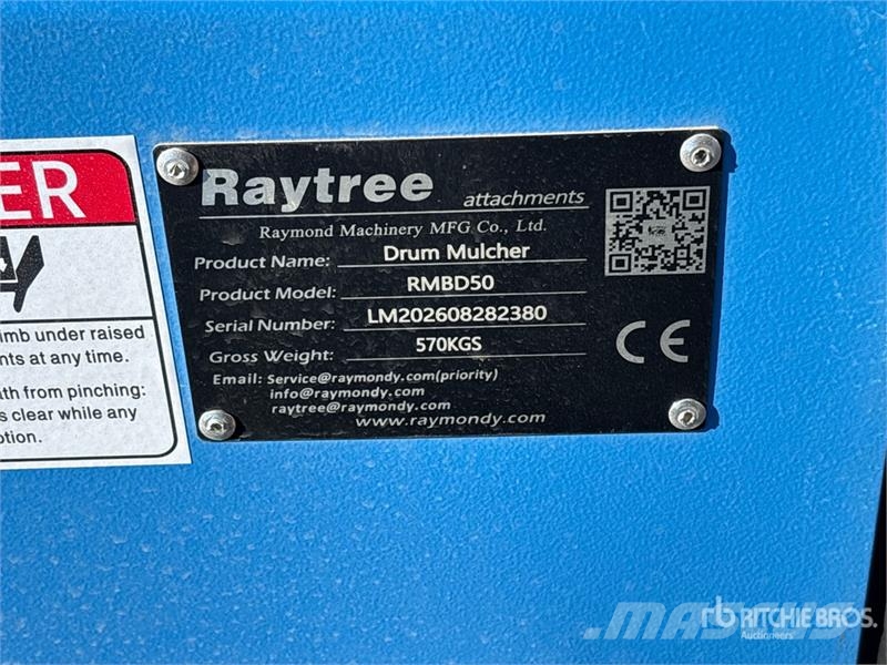  Raytree RMBD50 50 in Drum Skid Steer Mulcher (Unus Trituradoras forestales