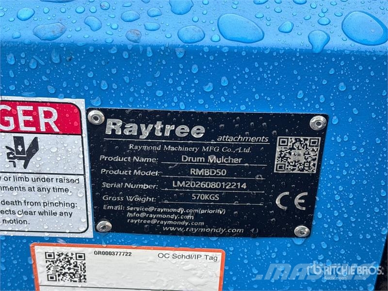 Raytree RMBD50 50 in Drum Skid Steer Mulcher (Unus Kosiarki bijakowe