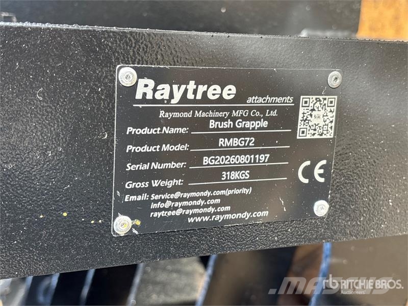 Raytree RMBG72 72 in Root Skid Steer Grapple (Unus Kourat